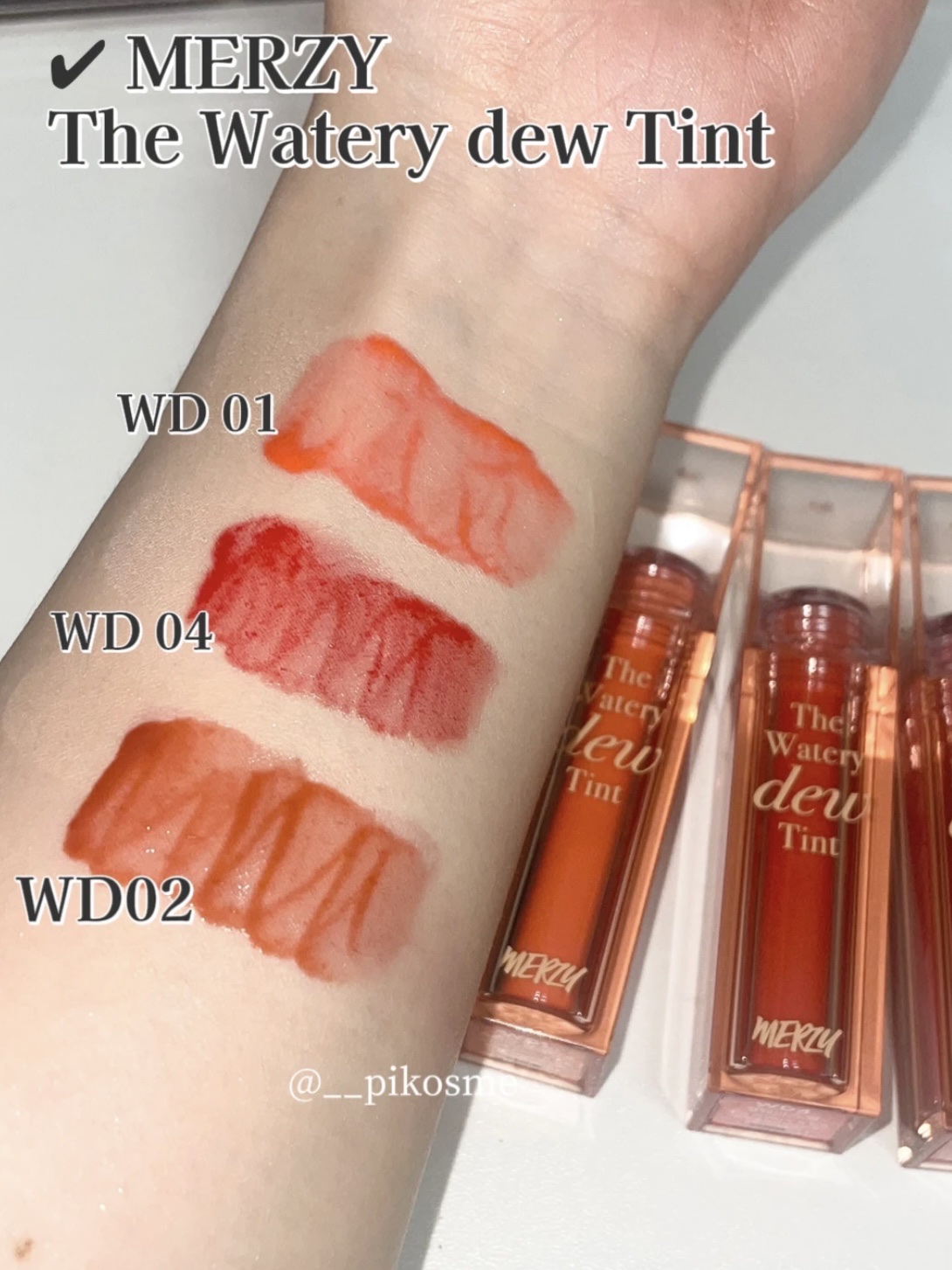 ザ ウォータリーデューティント WD1 スプリング ブレイク/MERZY/リップティントを使ったクチコミ（3枚目）