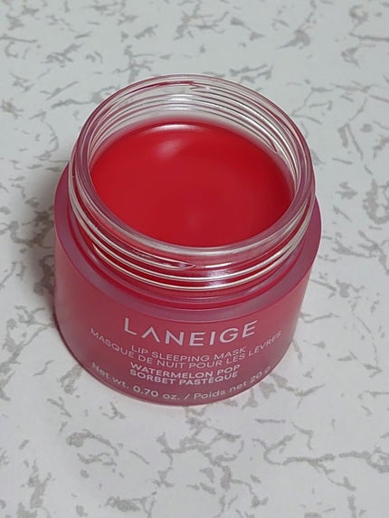 リップスリーピングマスク ウォーターメロン/LANEIGE/リップマスクを使ったクチコミ(2枚目)