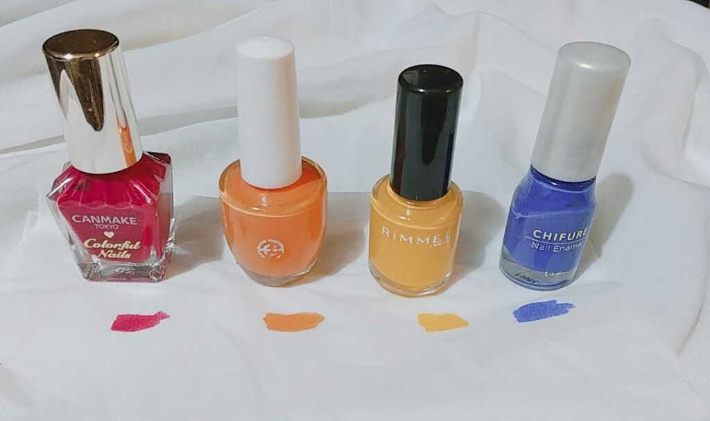 カラフルネイルズ/キャンメイク/マニキュアを使ったクチコミ（2枚目）