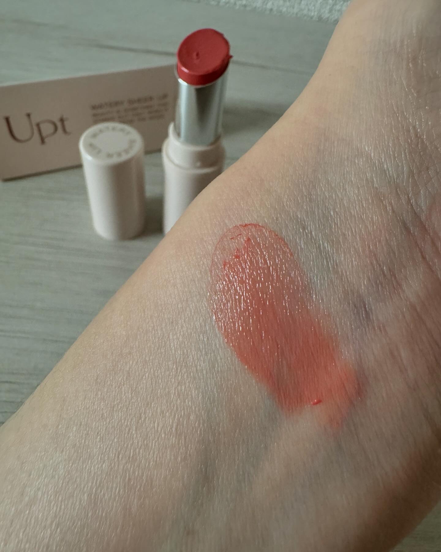 Upt WATERY SHEER LIP  02 ペールドロップ/Upt/口紅を使ったクチコミ（3枚目）