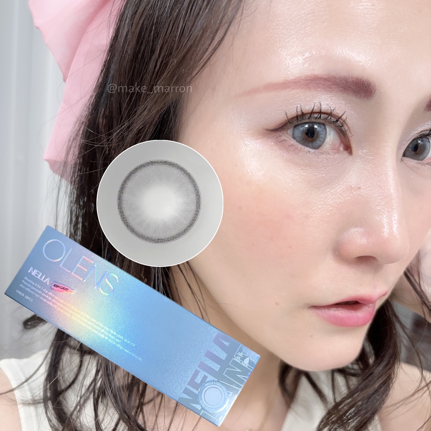 ロシアンスモーキー/OLENS/カラーコンタクトレンズを使ったクチコミ（3枚目）