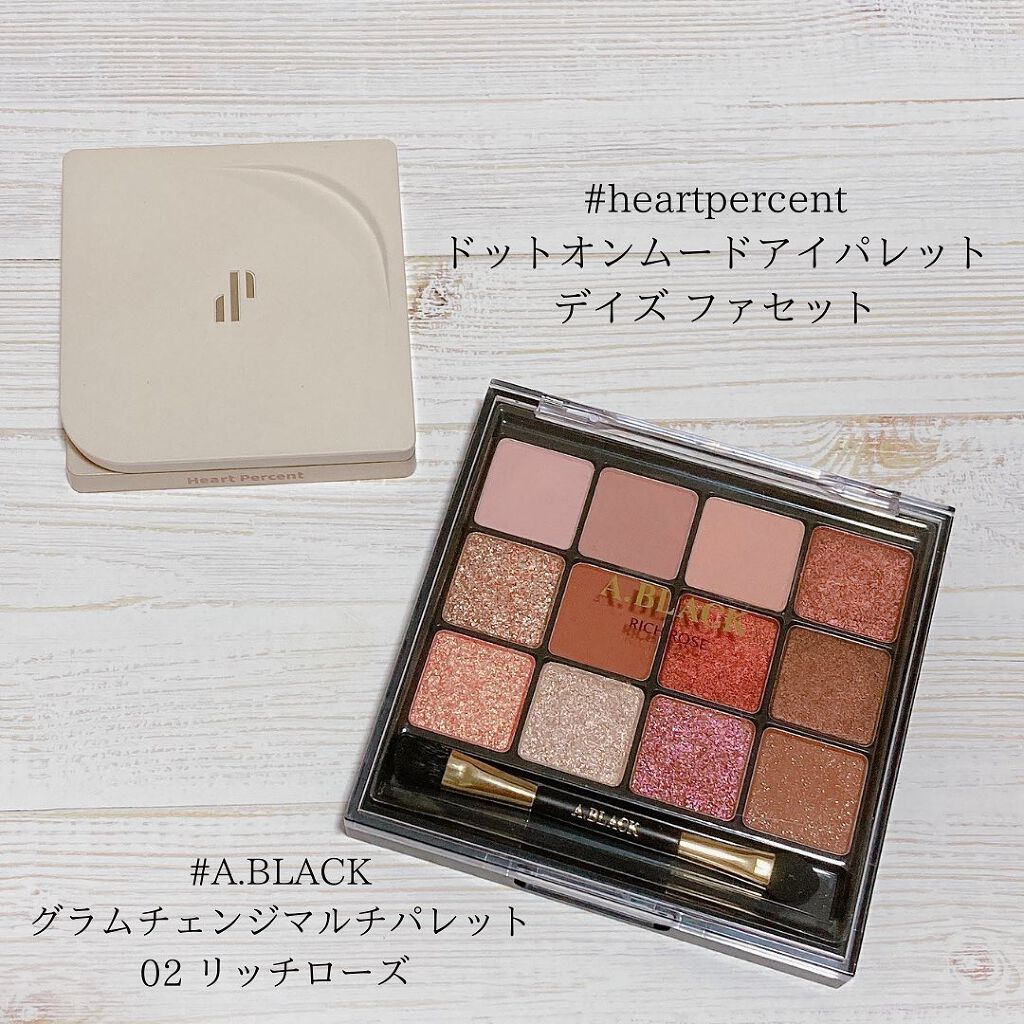 ドットオンムードアイパレット/Heart Percent/アイシャドウパレットを使ったクチコミ(2枚目)