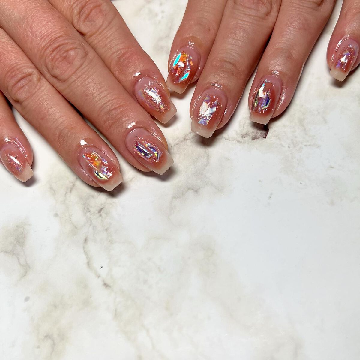 cst on LIPS 「#夏ネイル#キラキラネイル#ちゅるんネイル#おるちゃん#ネイル..」(1枚目)