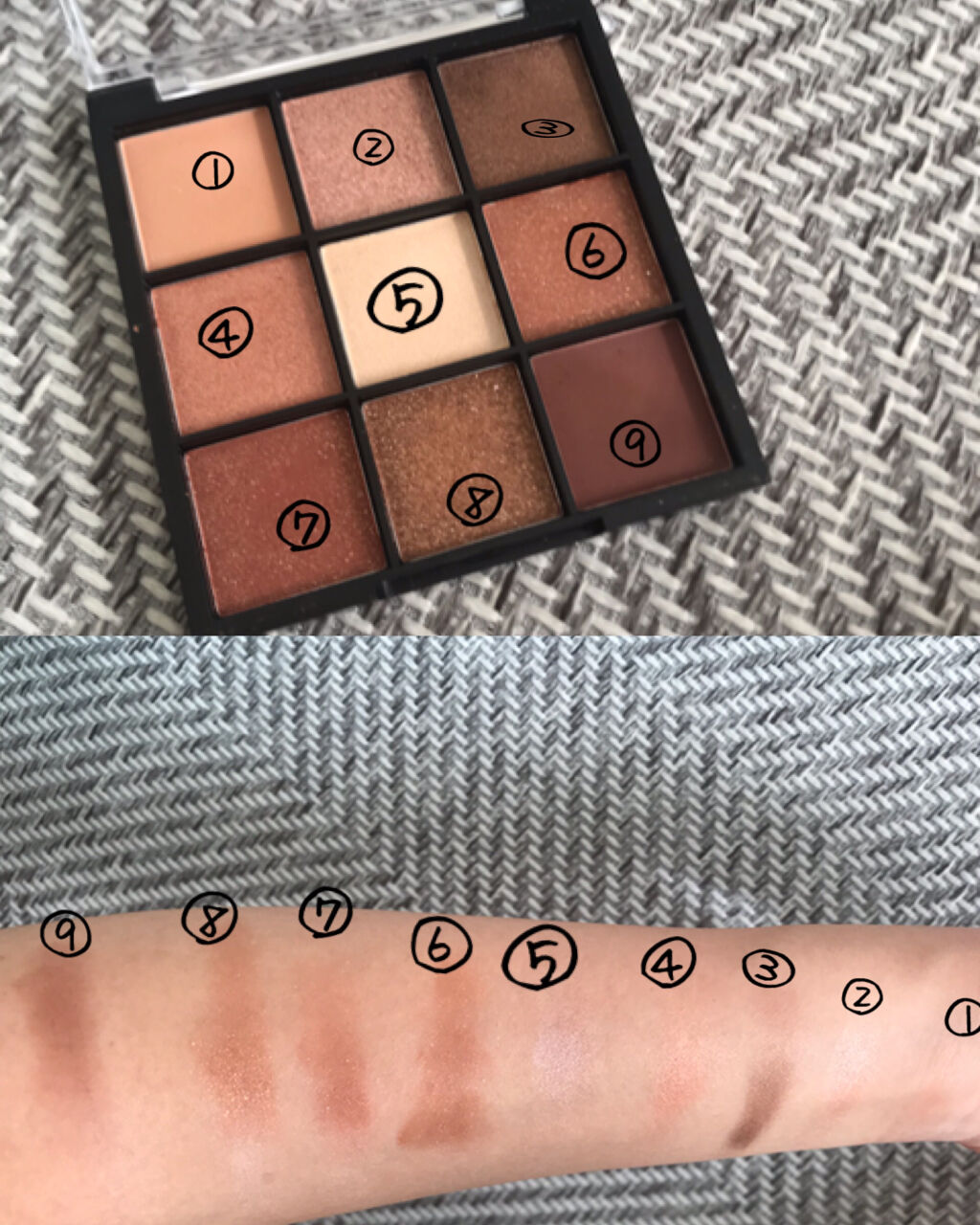 UR GLAM　BLOOMING EYE COLOR PALETTE/U R GLAM/アイシャドウパレットを使ったクチコミ（2枚目）