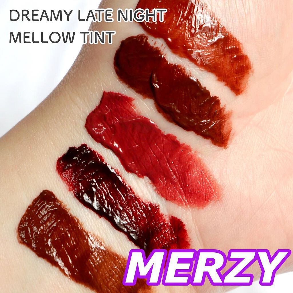 ドリーミーレイトナイト メロウティント/MERZY/リップティントを使ったクチコミ(1枚目)