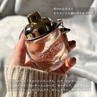 COACH コーチ  オー ド パルファムのクチコミ「万人ウケする香りが魅力！
ボトルデザインも可愛いコーチの香水🫧


COACH
コーチ  オー.....」（3枚目）