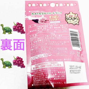 前ちゃん💙 on LIPS 「ノーベル製菓　カメカメサワーズグミ🐢🍇グレープ味🐢🍇　内容量:..」（2枚目）