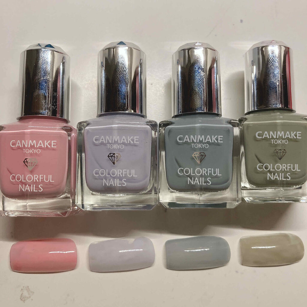 カラフルネイルズ 102 ペールスカイ/キャンメイク/マニキュアを使ったクチコミ（2枚目）