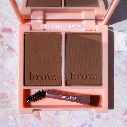 アイブロウデュオパクト/CathyDoll/パウダーアイブロウを使ったクチコミ(5枚目)