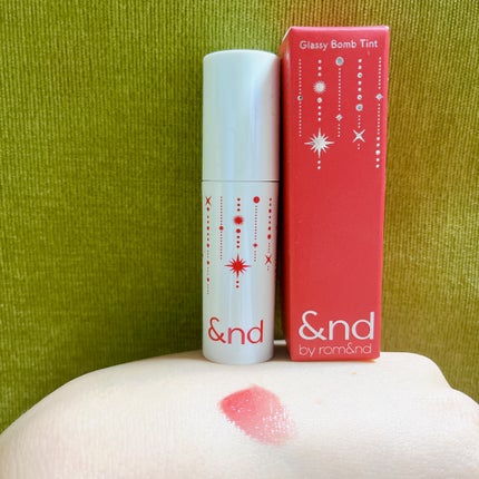 アンドバイロムアンド グラッシーボムティント/&nd by rom&nd/リップティントを使ったクチコミ(4枚目)