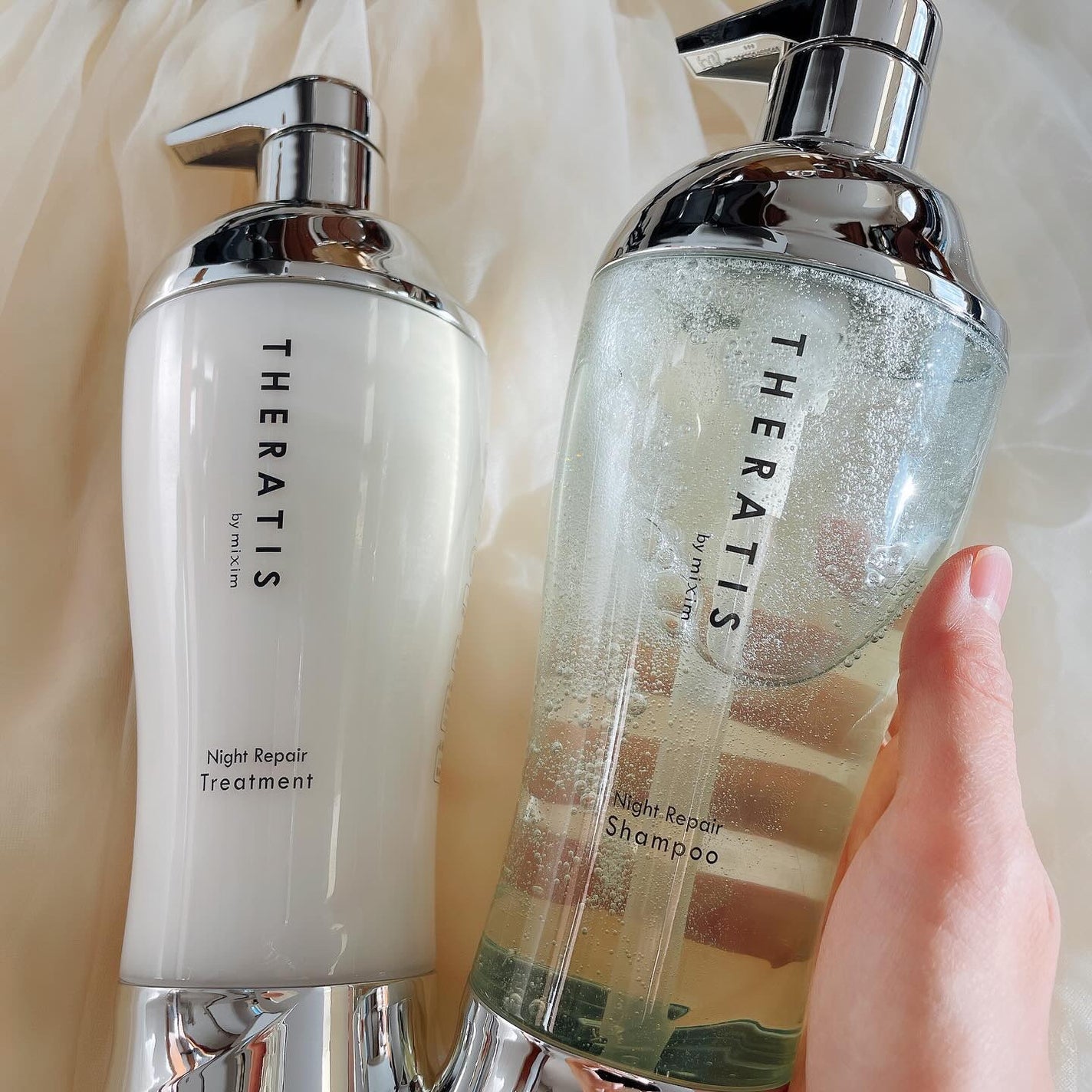 ナイトリペア シャンプー/ヘアトリートメント/THERATIS/シャンプー・コンディショナーを使ったクチコミ(1枚目)