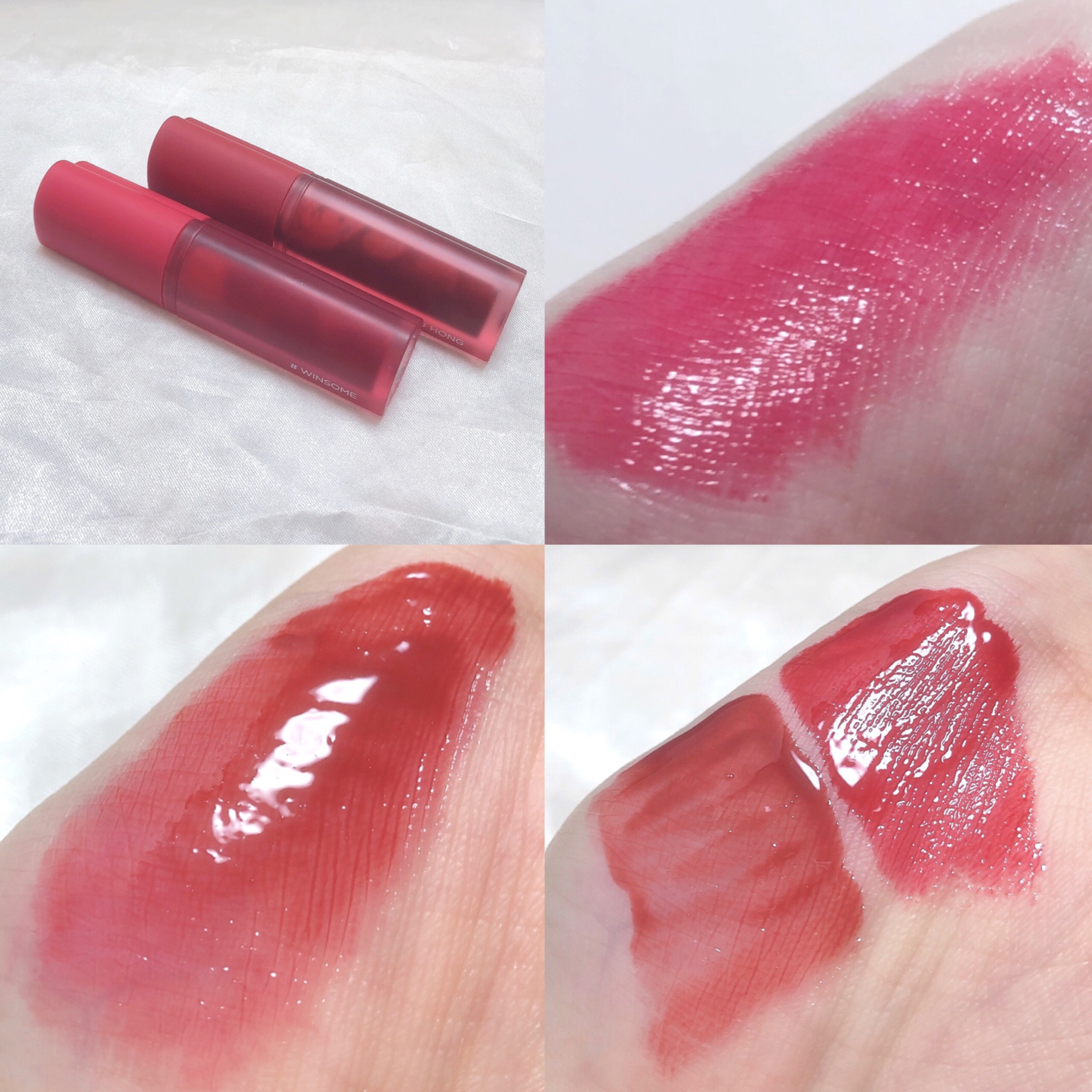 ホリカホリカ ハートクラッシュグローティントエアー 01 ウィンサム/HOLIKA HOLIKA/リップティントを使ったクチコミ（2枚目）