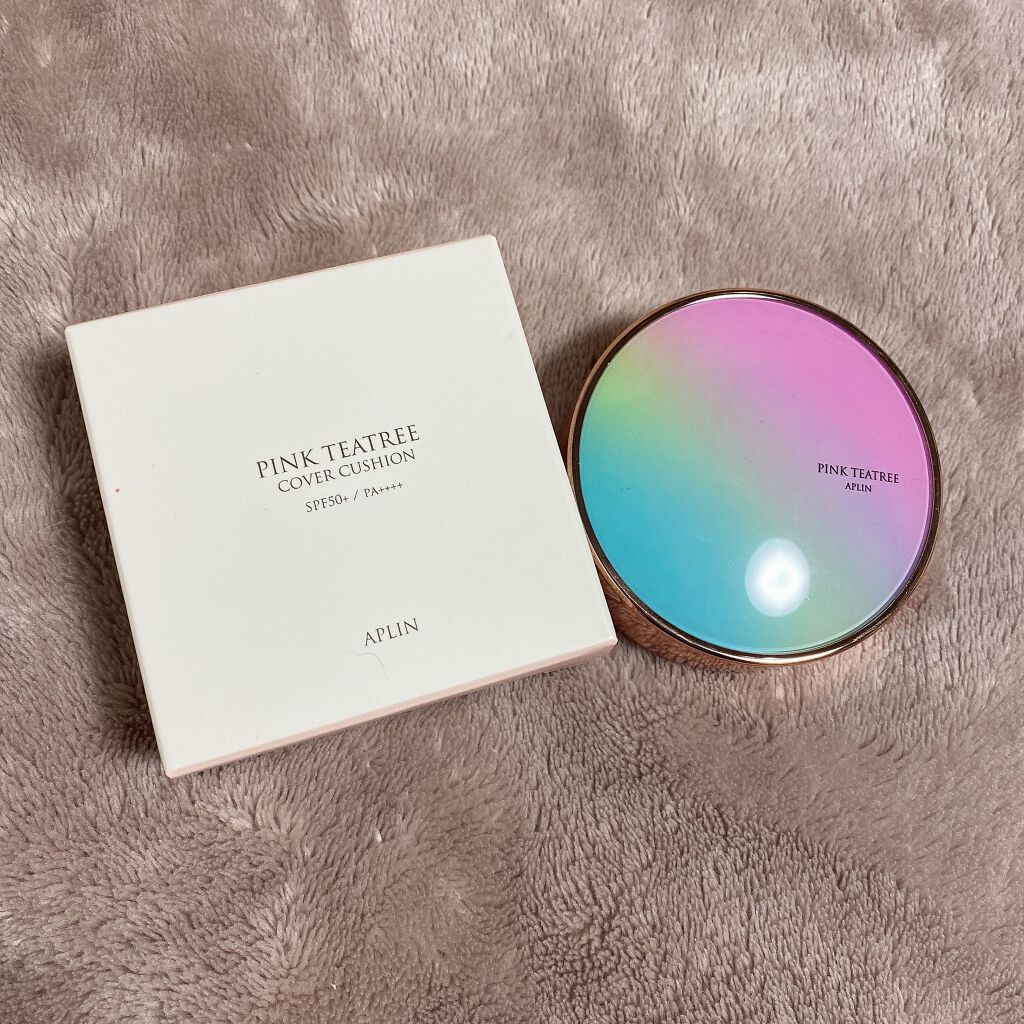 ピンクティーツリーカバークッション/APLIN/クッションファンデーションを使ったクチコミ(1枚目)