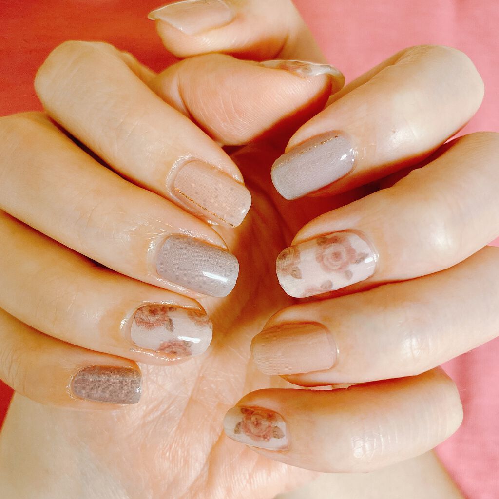 ジェルネイルシール/キャンドゥ/ネイルシールを使ったクチコミ（2枚目）