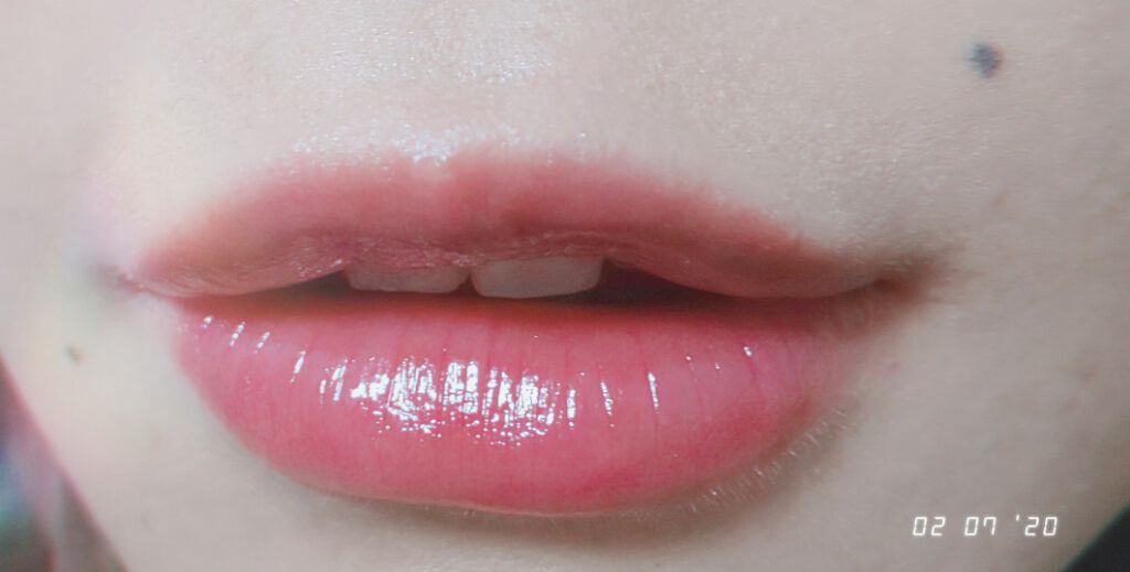 UR GLAM　LIP OIL クリアパープル/U R GLAM/リップグロスを使ったクチコミ（3枚目）