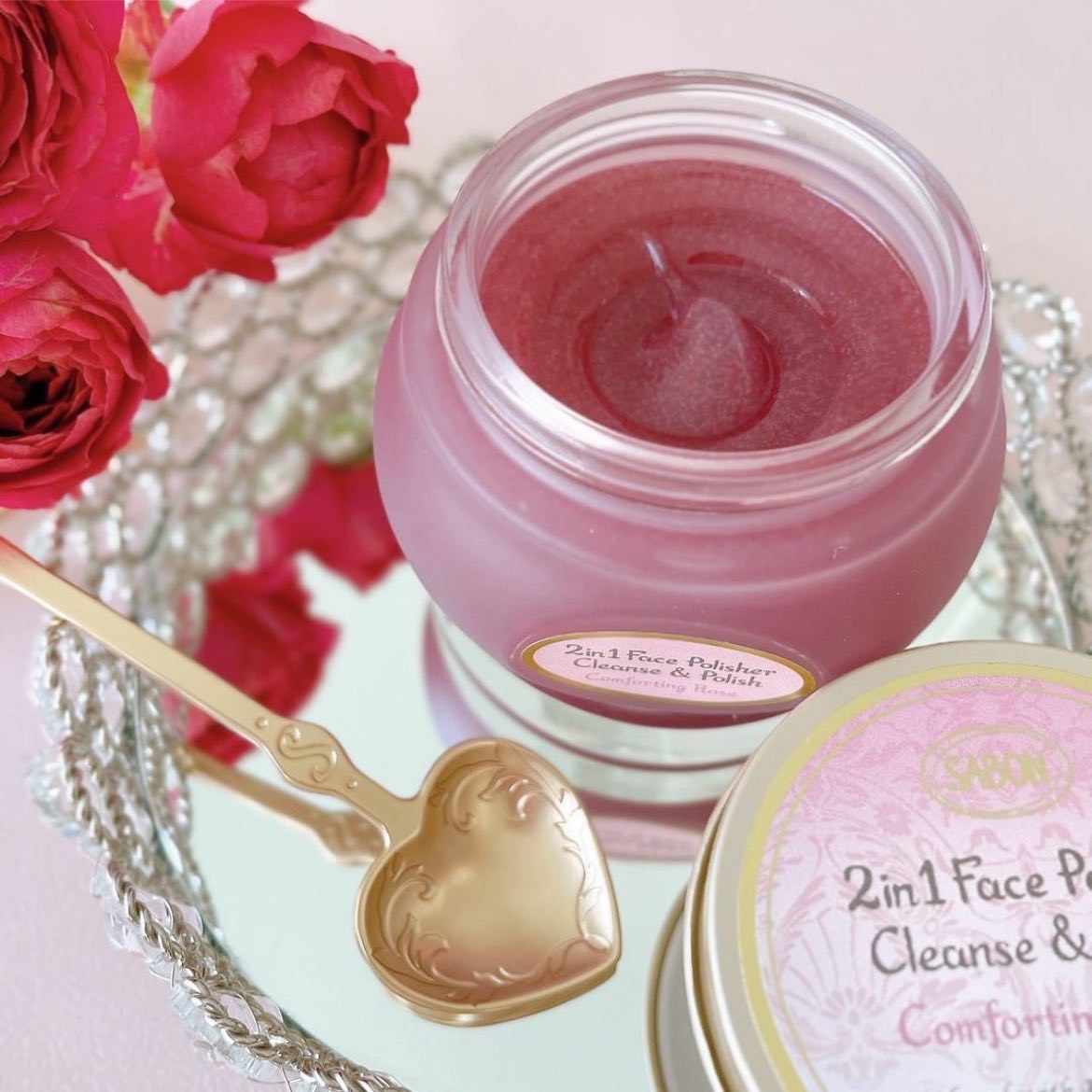 フェイスポリッシャー コンフォーティング・ローズ/SABON/スクラブ・ゴマージュを使ったクチコミ（1枚目）