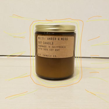 P.F. Candle Co. Amber & Moss Standard Soy Candle/P.F. Candle Co./アロマキャンドルを使ったクチコミ（1枚目）