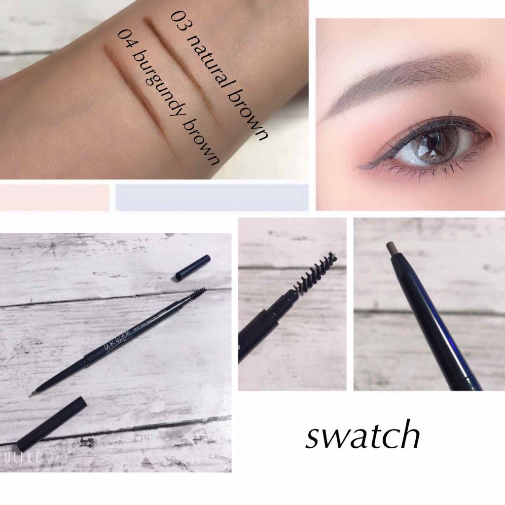 スリムスケッチアイブロウペンシル/U R GLAM/アイブロウペンシルを使ったクチコミ(2枚目)