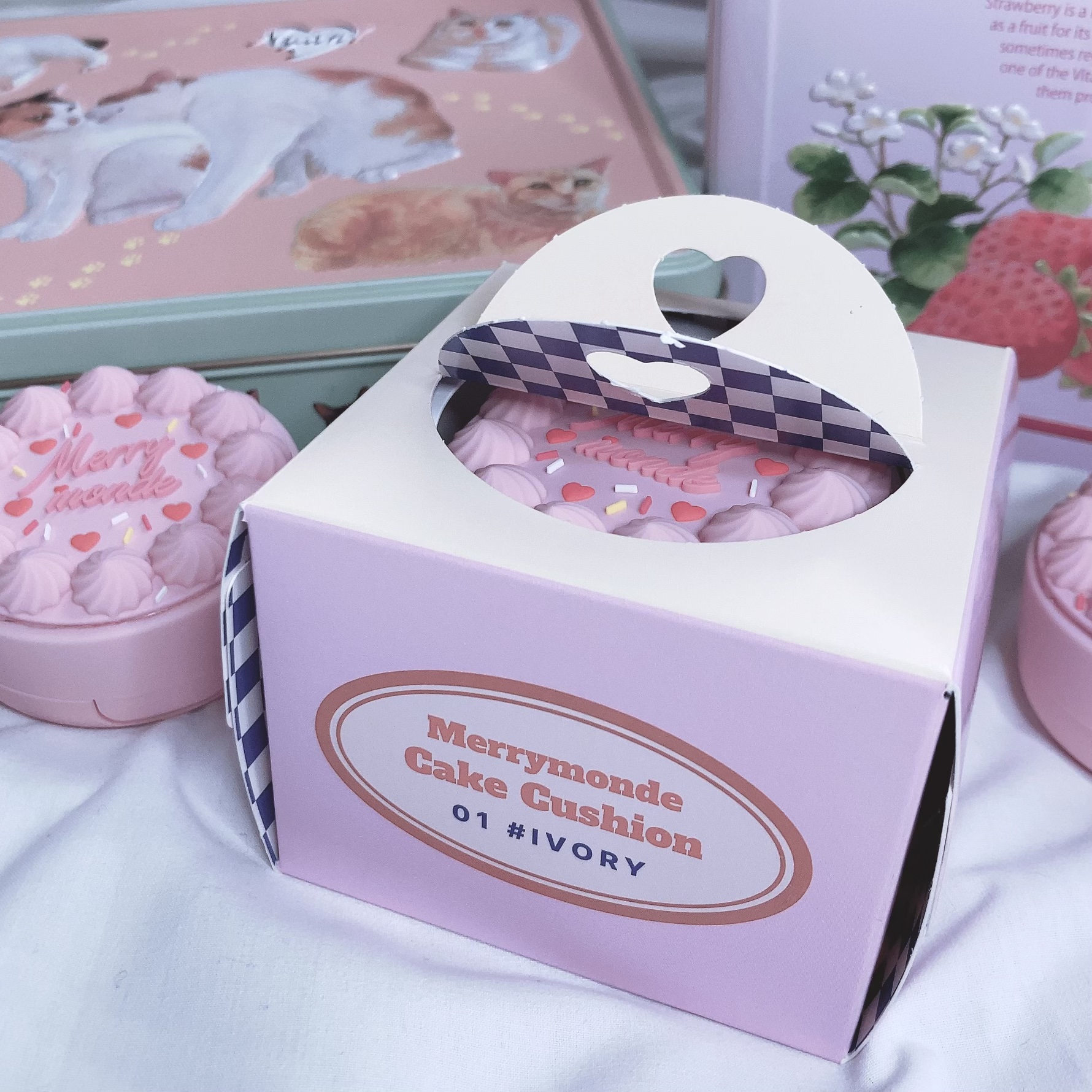 ハッピーユアデイクッション/Merrymonde/クッションファンデーションを使ったクチコミ（3枚目）