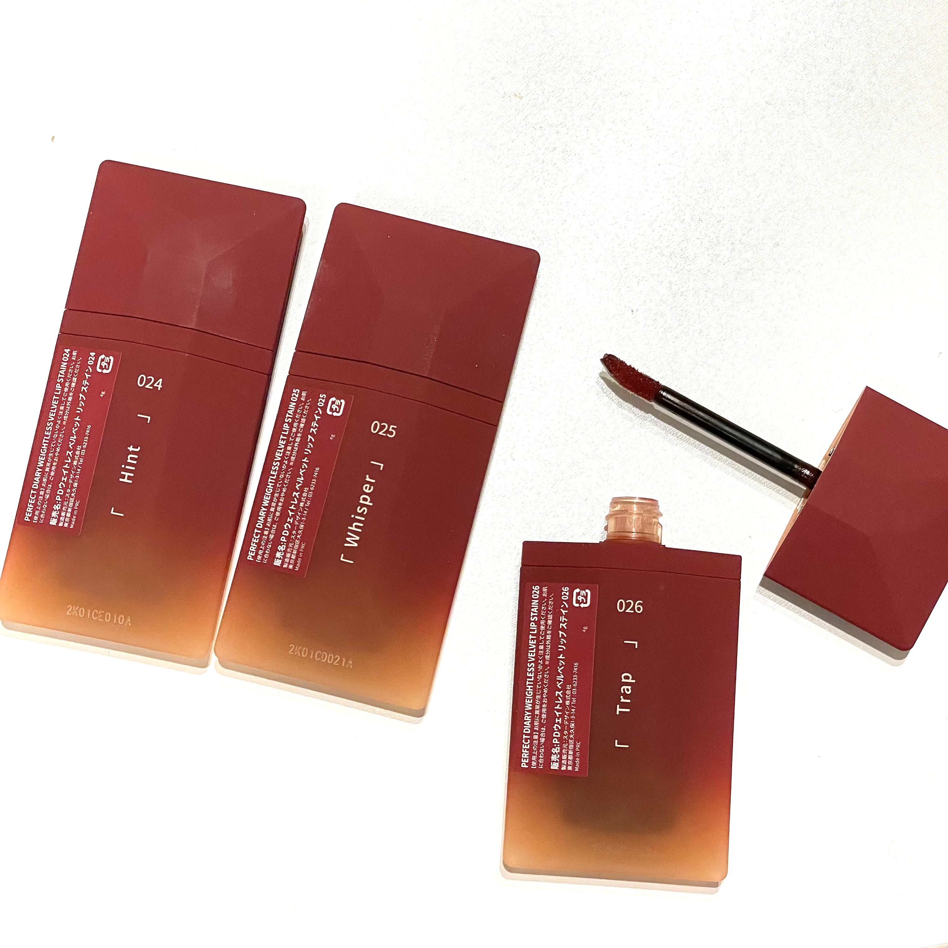 READ ME ベルベットマット リップティント赤狐限定/PERFECT DIARY/リップティントを使ったクチコミ（3枚目）