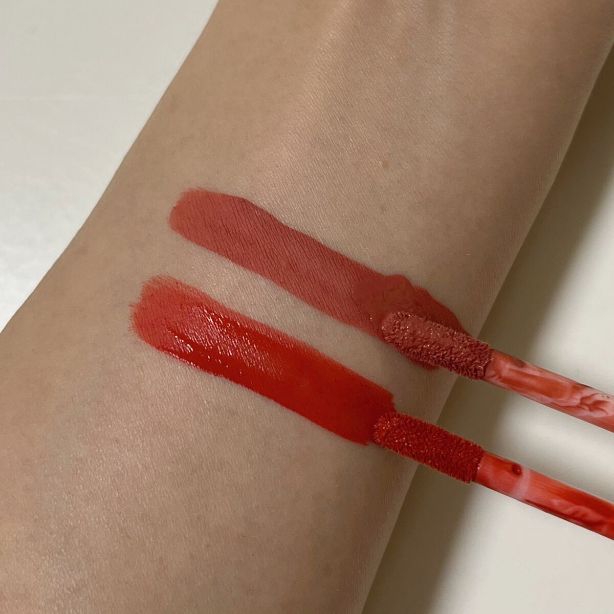 ロングラスティングマットティント 01 ヌーディキス /LIPHIP(リップヒップ)/リップティントを使ったクチコミ（3枚目）