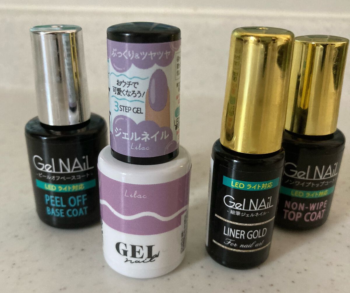 ジェルネイル(ライト対応)/セリア/ジェルネイルを使ったクチコミ(2枚目)