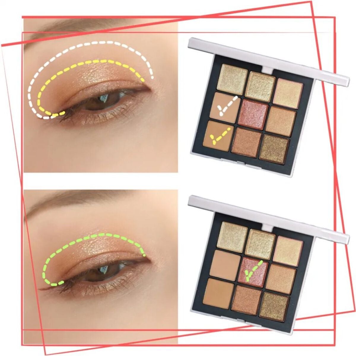 オーガズムライジング アイシャドーパレット/NARS/アイシャドウパレットを使ったクチコミ(4枚目)