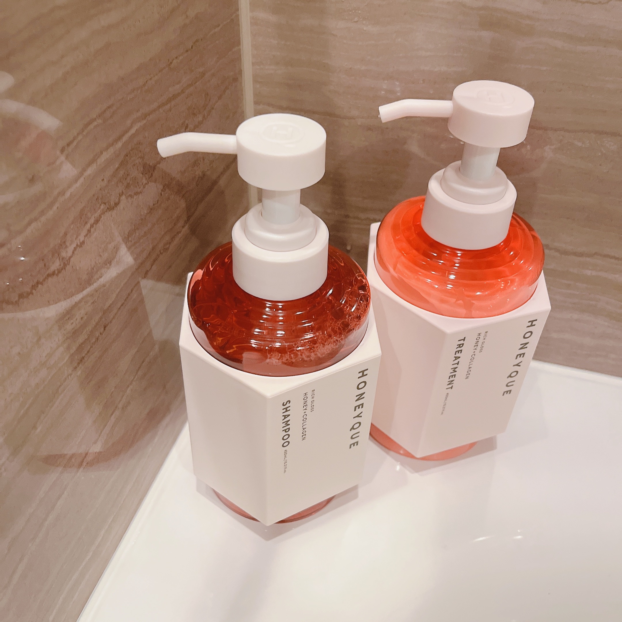 リッチグロス シャンプー シャイニー／ヘアトリートメント シャイニー/ハニーク/市販シャンプーを使ったクチコミ（2枚目）