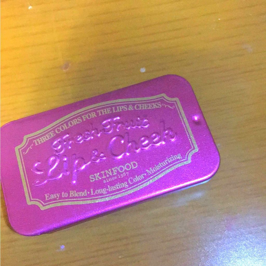 フレッシュフルーツ リップ&チーク トリオ/SKINFOOD/ジェル・クリームチークを使ったクチコミ(1枚目)