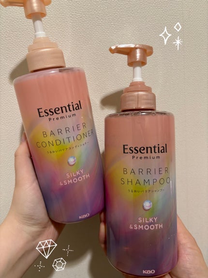 エッセンシャルプレミアム バリアシャンプー・コンディショナー シルキー&スムース/エッセンシャル/市販シャンプーを使ったクチコミ(1枚目)