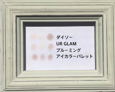 UR GLAM　BLOOMING EYE COLOR PALETTE/U R GLAM/アイシャドウパレットを使ったクチコミ（3枚目）