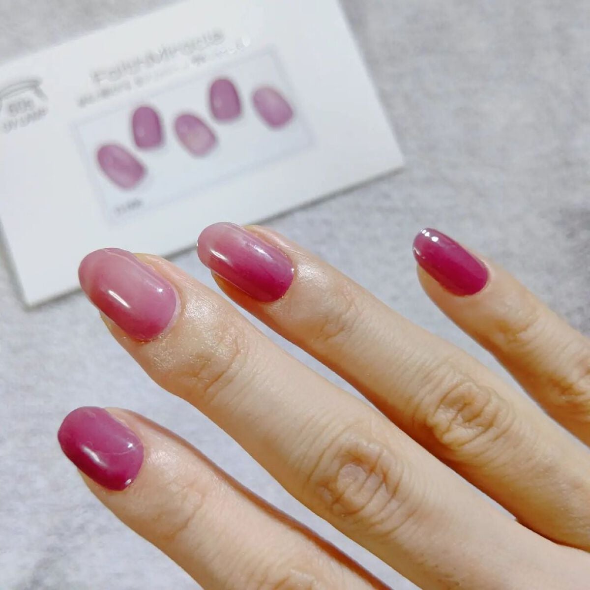 ネイルシール/Qoo10/ネイルシールを使ったクチコミ(4枚目)