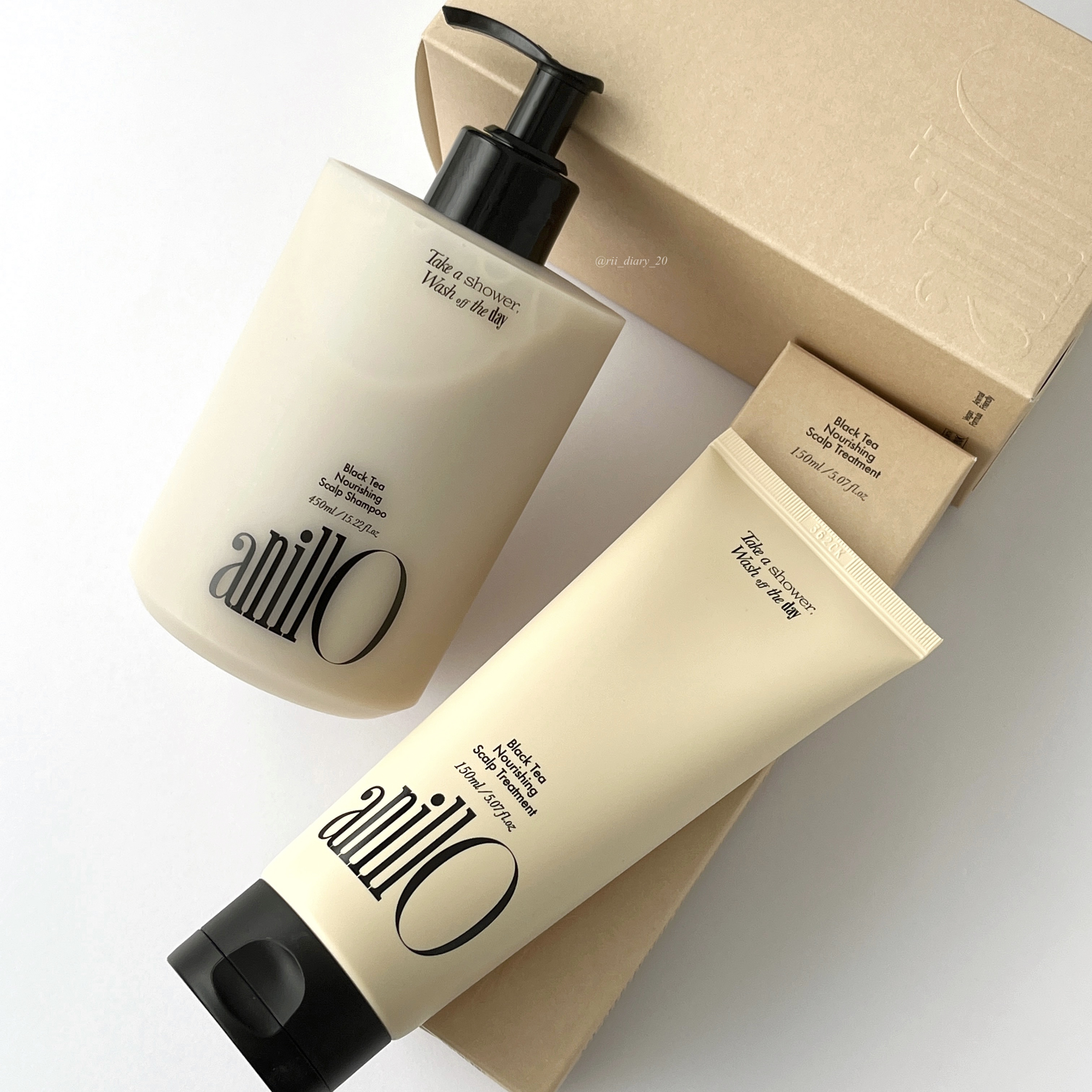 ブラックティー ナリッシング スカルプシャンプー/トリートメント/ANILLO/市販シャンプーを使ったクチコミ（1枚目）