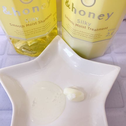 シルキー スムースモイスチャー シャンプー 1.0/ヘアトリートメント 2.0/&honey/市販シャンプーを使ったクチコミ(3枚目)