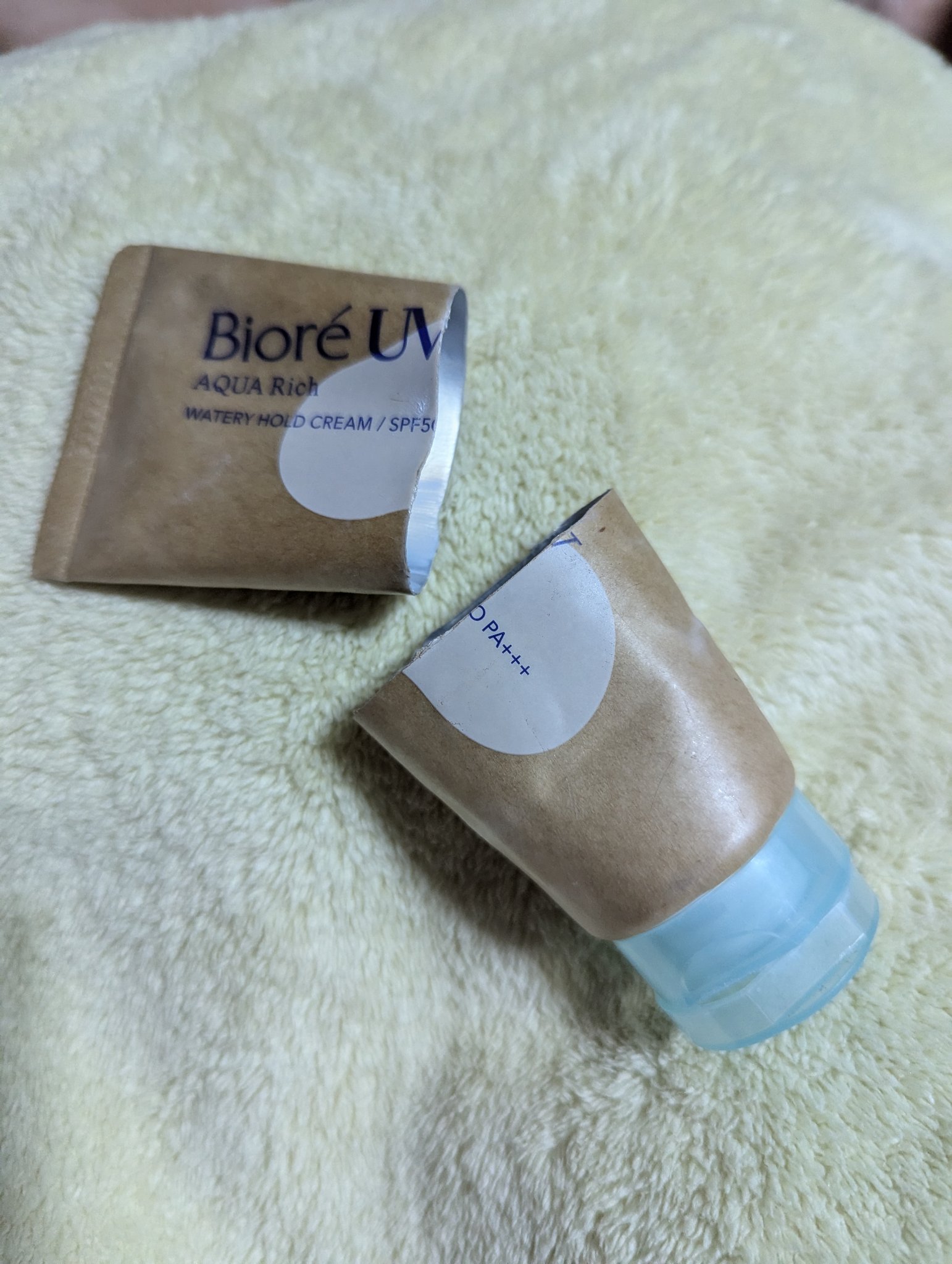 ビオレUV アクアリッチ ウォータリーホールドクリーム（水肌記憶UV）/ビオレ/日焼け止めクリームを使ったクチコミ（1枚目）