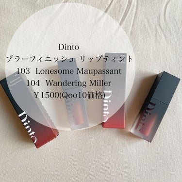 ブラーフィニシュリップティント/Dinto/口紅を使ったクチコミ（2枚目）