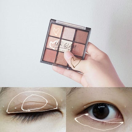 UR GLAMãBLOOMING EYE COLOR PALETTE/U R GLAM/ã¢ã€ã·ã£ããŠãã¬ããã䜿ã£ãã¯ãã³ãïŒ2æç®ïŒ