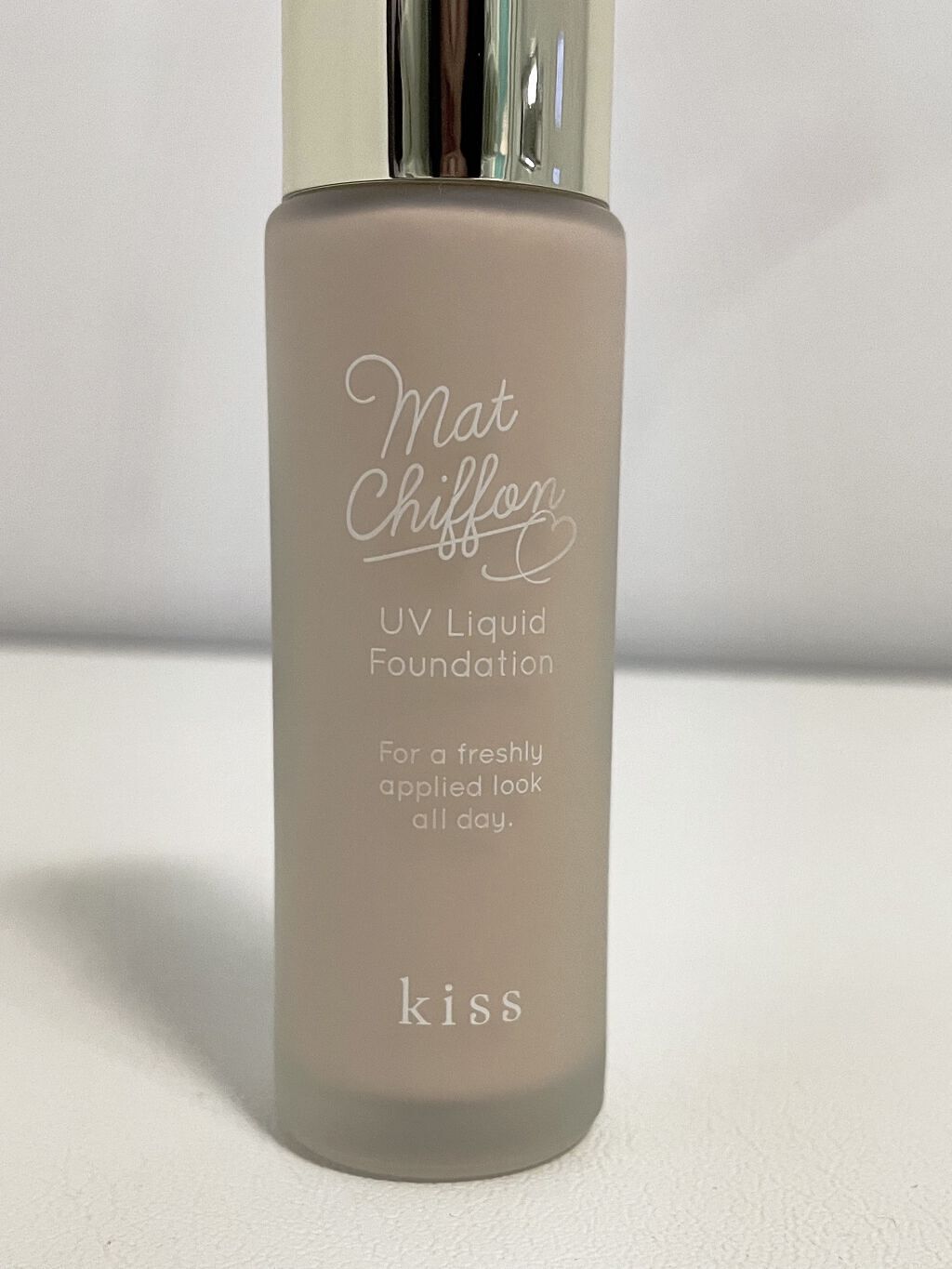 マットシフォン UVリキッドファンデ 01 ライトピンクオークル(Light Pink Ochre)/KiSS/リキッドファンデーションを使ったクチコミ（1枚目）