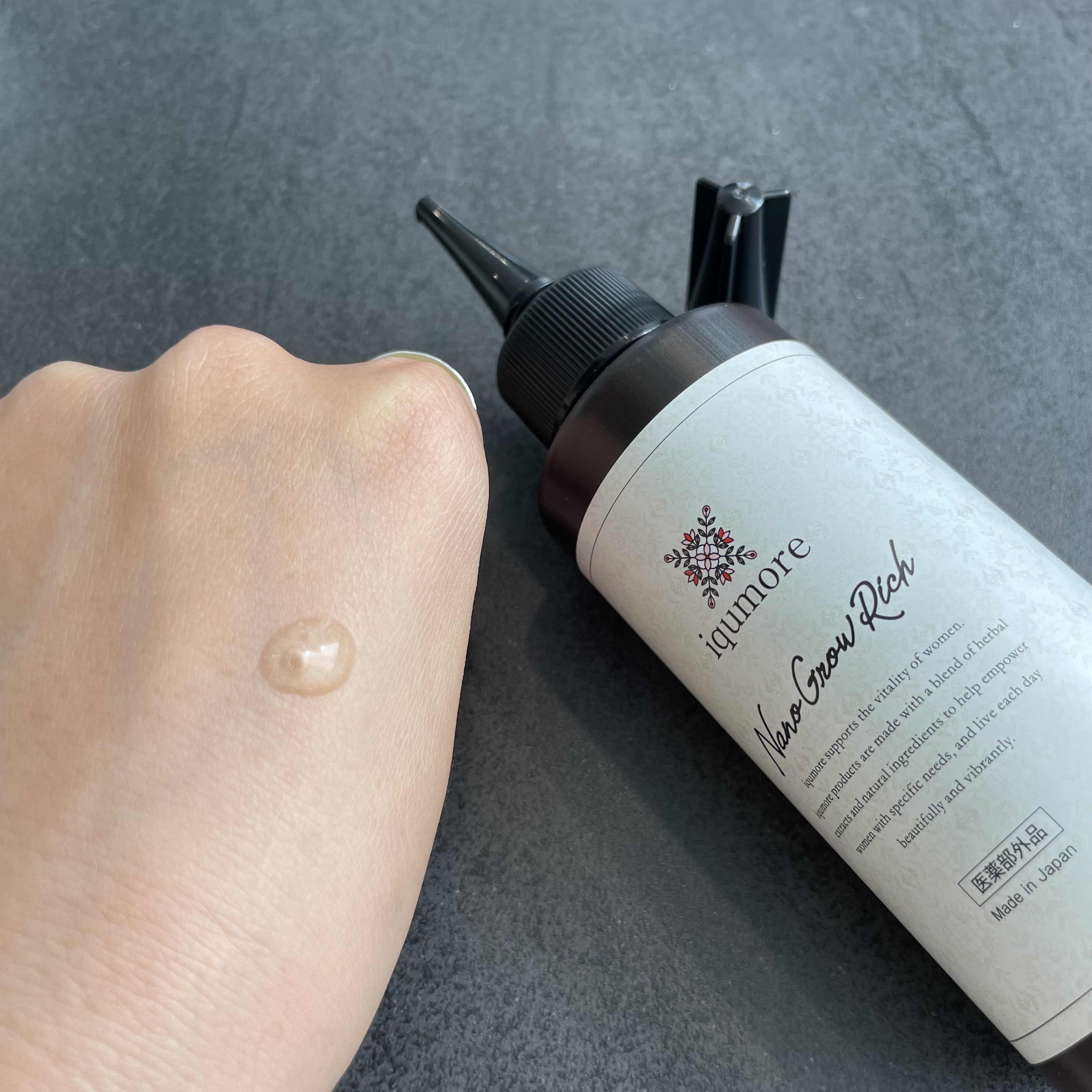 ナノグロウリッチ/iqumore/頭皮ローションを使ったクチコミ（1枚目）