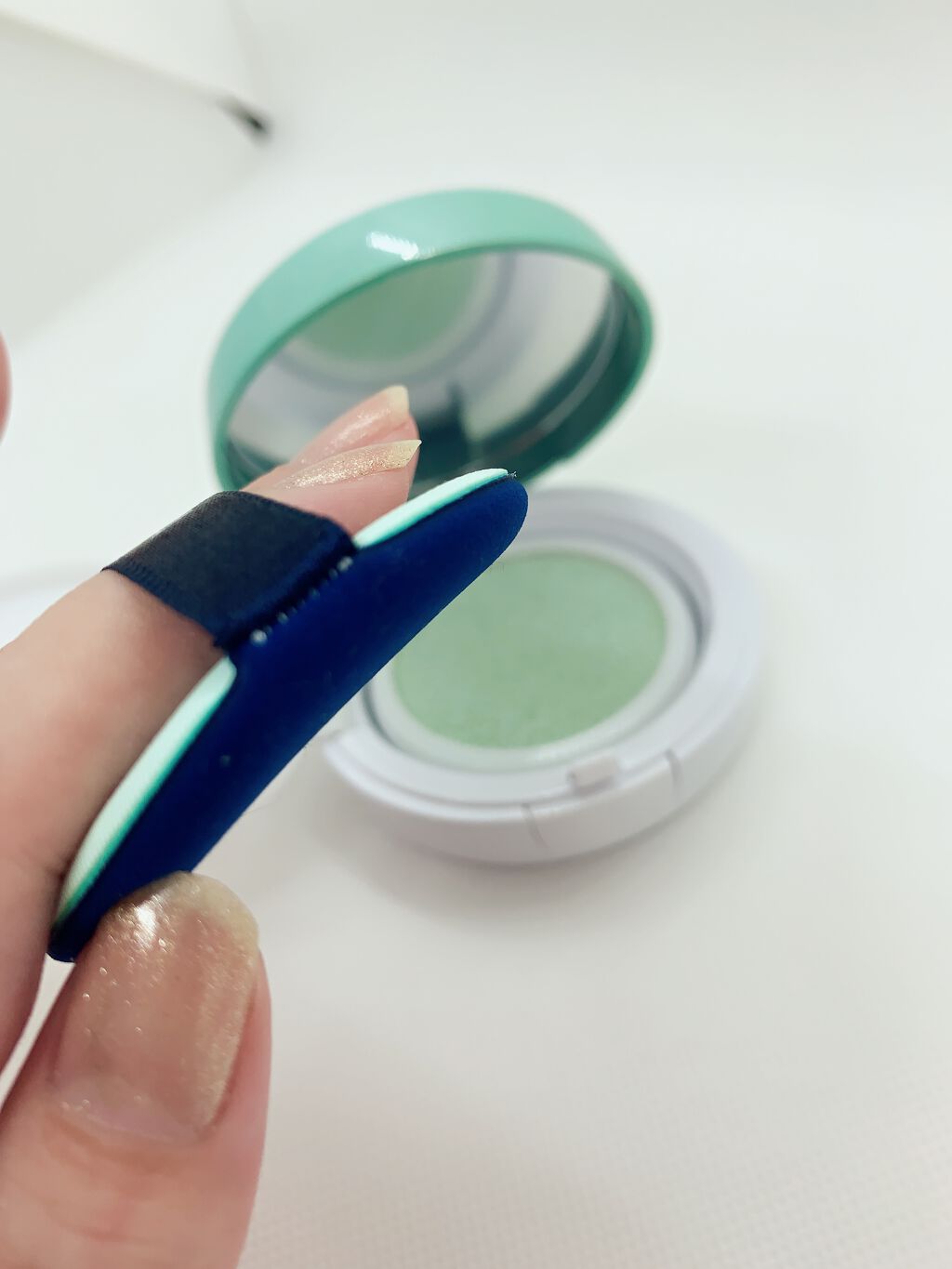 M クッションベース(ミント)/MISSHA/化粧下地を使ったクチコミ（2枚目）