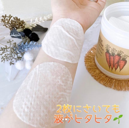 キャロットカロテン カーミングウォーターパッド/SKINFOOD/トナーパッドを使ったクチコミ(4枚目)