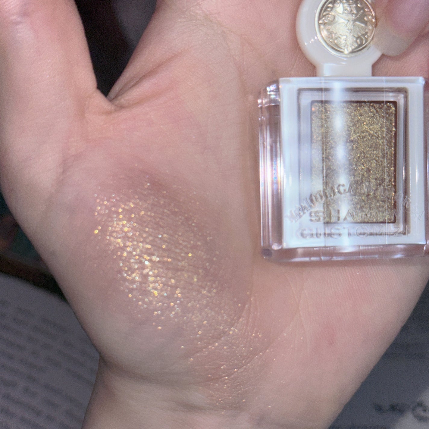 シャドーカスタマイズ (ブリリアントグリッター)/MAJOLICA MAJORCA/グリッターを使ったクチコミ(5枚目)