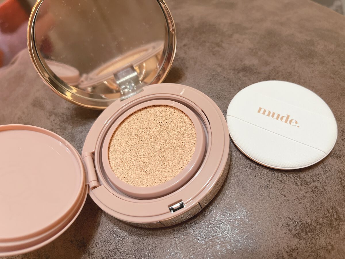 ハグクッション/mude./クッションファンデーションを使ったクチコミ（3枚目）