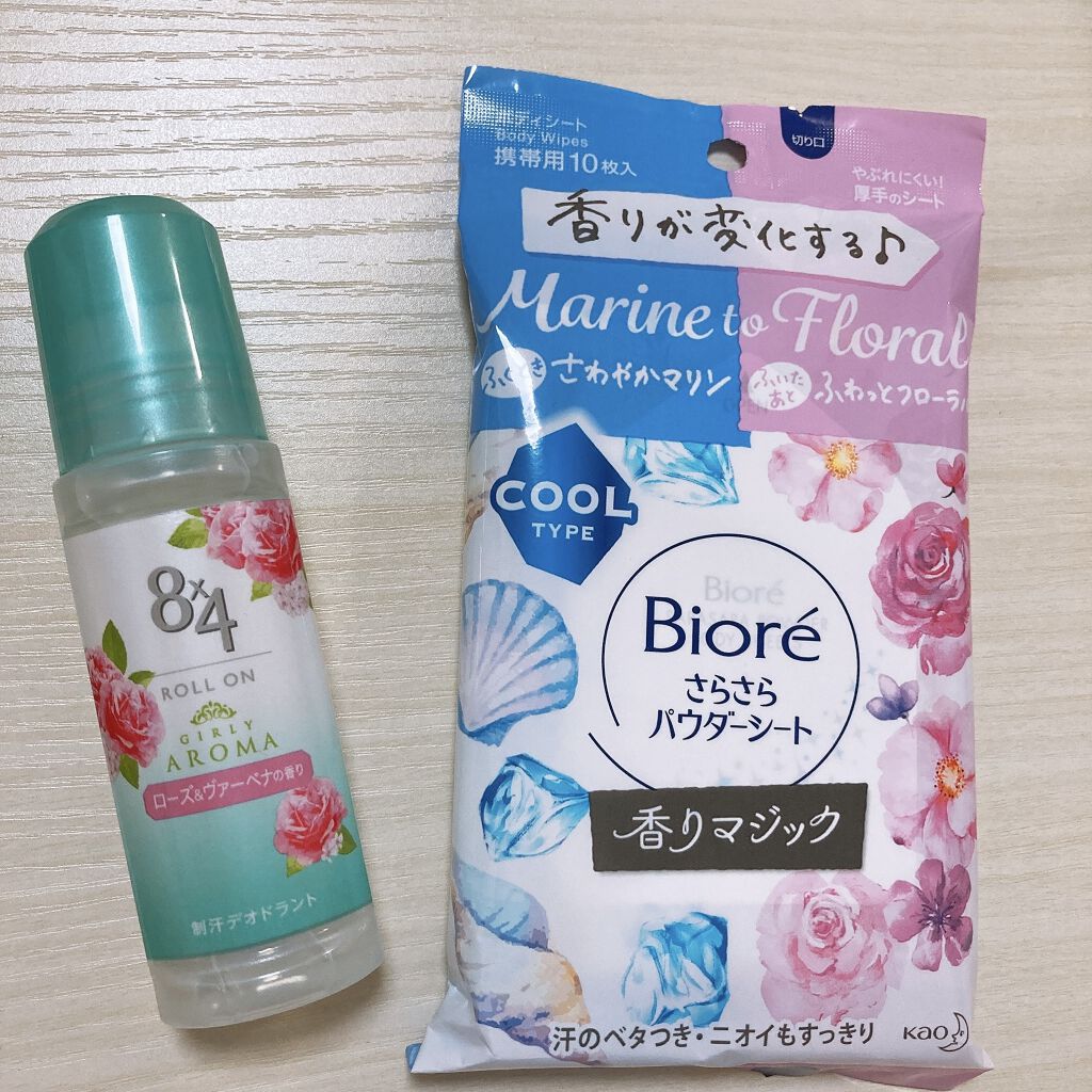 ビオレさらさらパウダーシート 香りマジック/ビオレ/ボディシートを使ったクチコミ（1枚目）