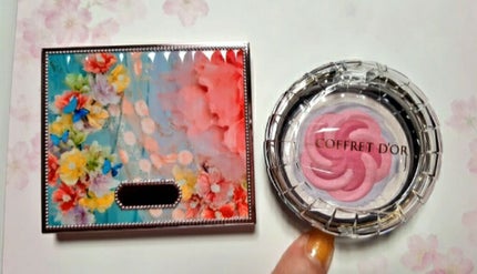 スマイルアップチークスN EX06 ライラックピンク/コフレドール/パウダーチークを使ったクチコミ(1枚目)