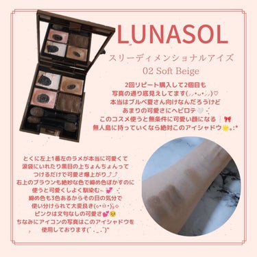 スリーディメンショナルアイズ/LUNASOL/アイシャドウパレットを使ったクチコミ（2枚目）