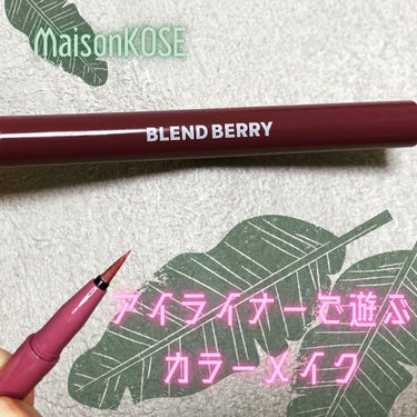 プレイフル リキッドアイライナー 051 カシスフィズ/BLEND BERRY/リキッドアイライナーを使ったクチコミ（1枚目）