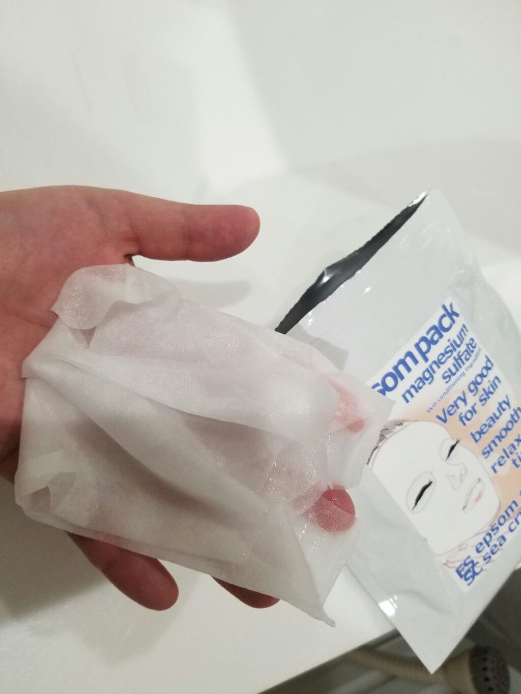 エプソムパック/sea crystals/シートマスク・パックを使ったクチコミ（3枚目）
