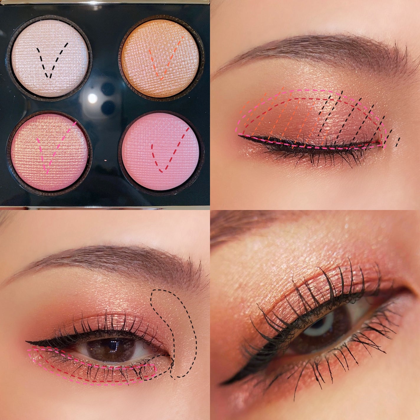 リュクス アイシャドウ クォード グロウ ウィズ ラブ コレクション/BOBBI BROWN/アイシャドウパレットを使ったクチコミ(4枚目)