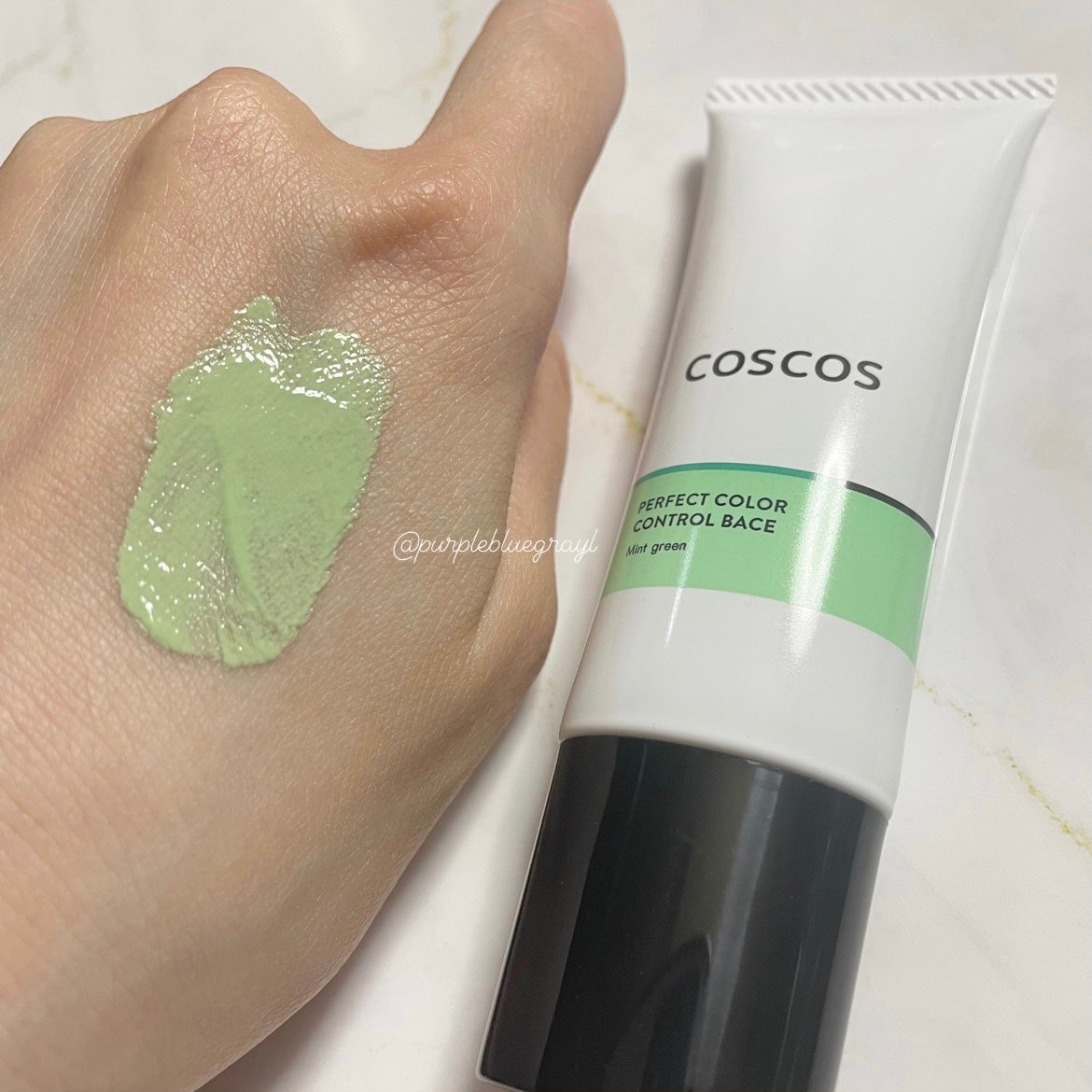 カラーコントロールベース ミントグリーン/COSCOS/化粧下地を使ったクチコミ(3枚目)